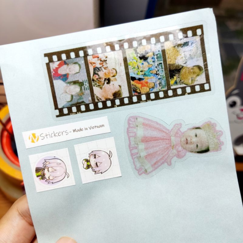 Giấy lưu sticker, lưu tem nhãn đã bóc
