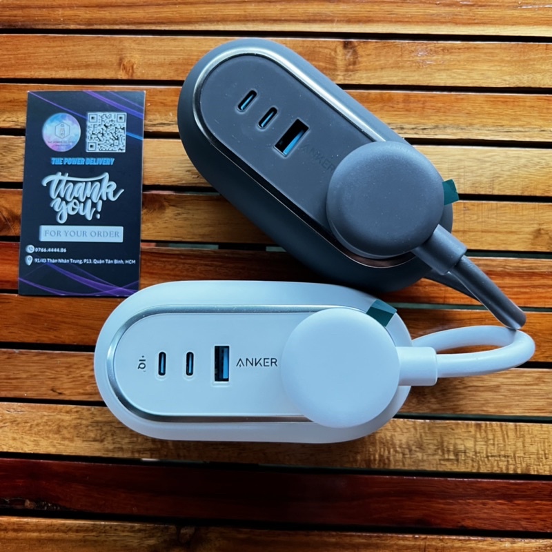 Ổ điện ANKER 615 USB Power Strip (GaNPrime 65W) A9125 hỗ trợ PD Max 65W - Bảo hành 6 tháng