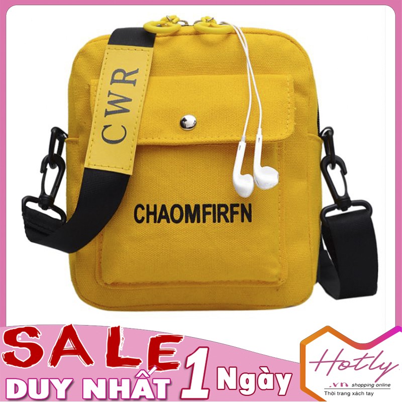 Túi đeo chéo cá tính có lỗ nhỏ để dây tai nghe nhiều ngăn thông dụng - 907 | BigBuy360 - bigbuy360.vn