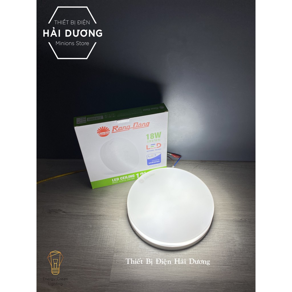 Đèn LED Downlight Ốp Trần Nổi Tràn Viền Vô Cực Rạng Đông D LN12L 22x22/18w Kiểu Dáng Vuông Tròn - Siêu Đẹp Mắt