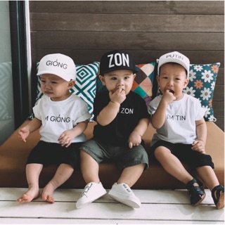 Áo in tên cho bé trai / bé gái 10 màu (od 2-3 ngày)