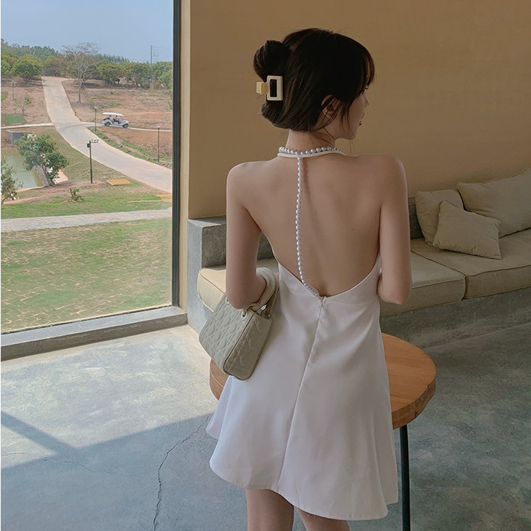 ĐẦM DÁNG XÒE ÁO YẾM HÀNG NHẬP QUẢNG CHÂU