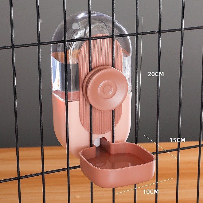 Bình nước và bình ăn tự động gắn chuồng cho thú cưng, bình ăn uống gắn lồng cho chó mèo