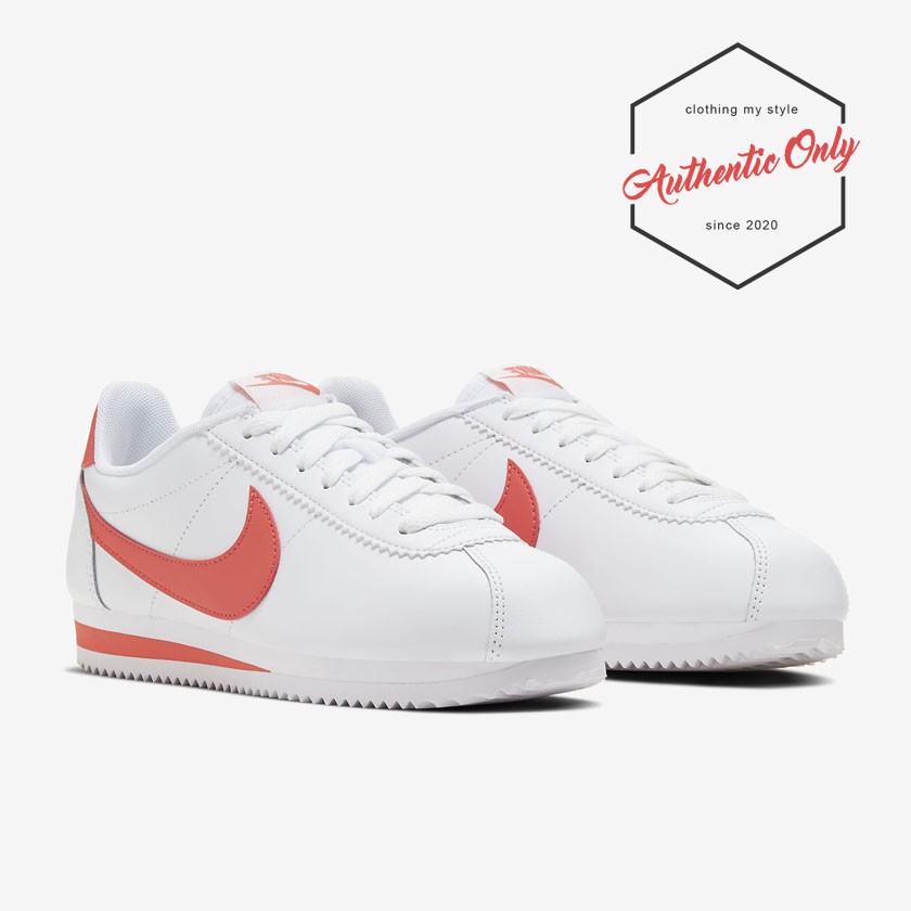 Giày Nike Cortez Leather Móc Đỏ, Đen Classic - 807471/904764