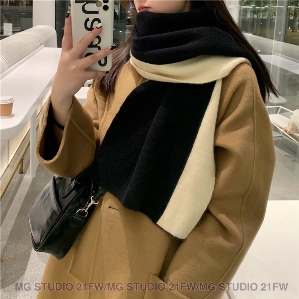 Khăn quàng cổ MG STUDIO thiết kế màu khối 5 kiểu