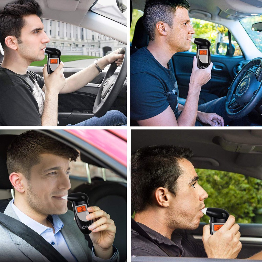 Digital LCD Breath Alcohol Breathalyzer Analyser Tester Test Detector Keychain