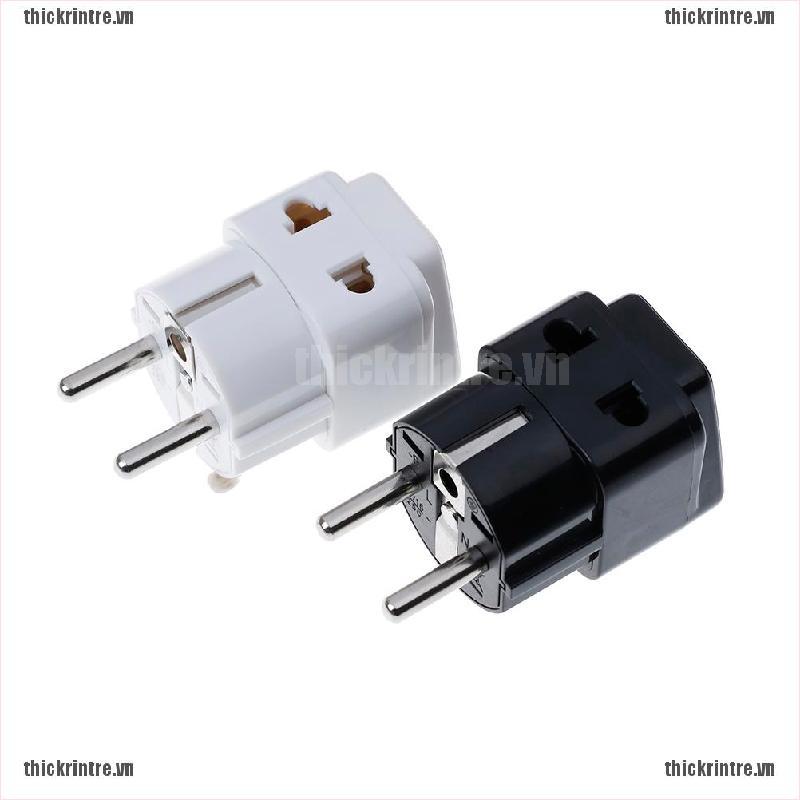 Phích Cắm Chuyển Đổi Từ 1 Sang 2 Cổng Cắm 5mm UK / US / EU / AU 2 / 3 Chấu