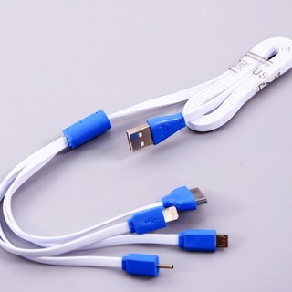 Cáp sạc điện thoại 4 đầu đa năng dây dài 1m