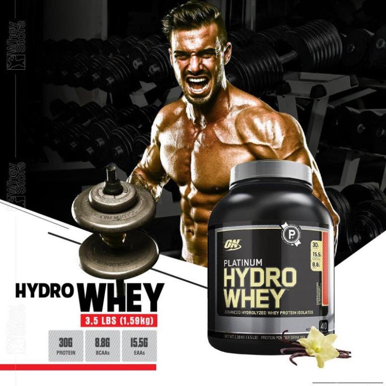 PLATINUM HYDRO WHEY - Sữa tăng cơ - WHEY SIÊU TINH KHIẾT HẤP THỤ CỰC NHANH  - Hàng Chính Hãng