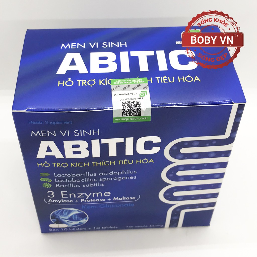 Abitic men vi sinh hỗ trợ kích thích tiêu hóa