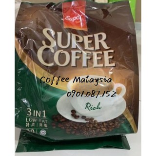 Cà phê sữa Super Coffee 3in1 Low Fat Extra - Vị Đậm Đà