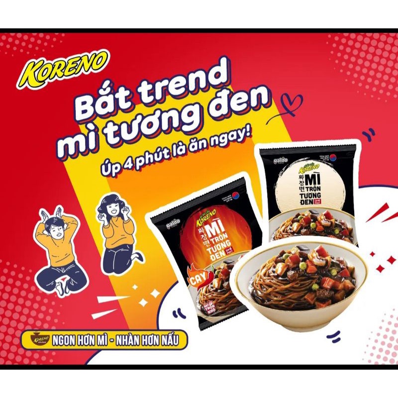 Mi Trộn Tương Đen Cay Koreno 78gr. date 05.2022. | BigBuy360 - bigbuy360.vn