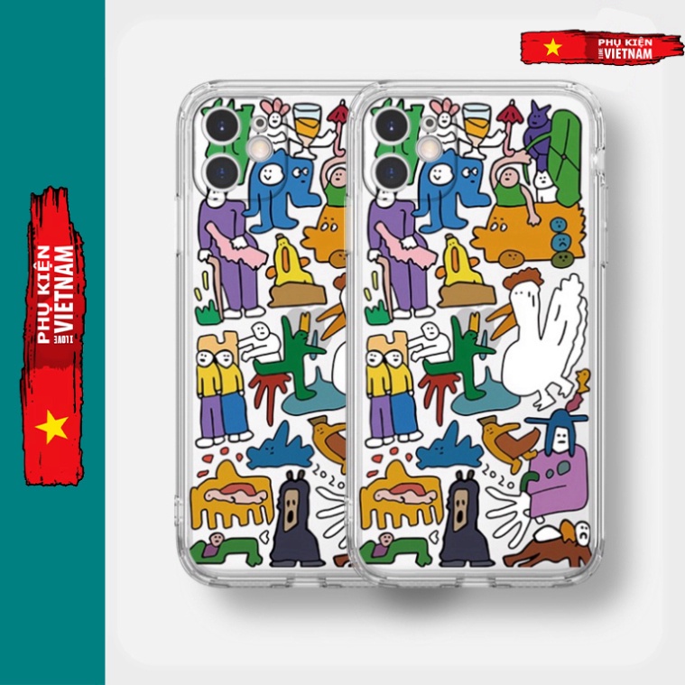 Ốp lưng iphone 6, 6s plus, 7 8 Plus, X, XS, XR, XSMAX, 11 , 12, 13 PROMAX trong quãng NHIỀU sắc màu PKVN