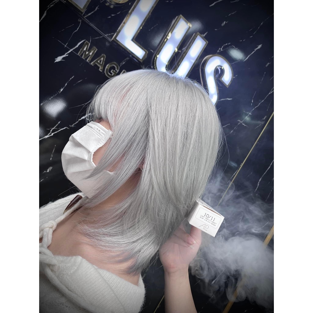 Thuốc Nhuộm Tóc Màu Khói Tuyết 10.11 Lên Màu Đẹp Intense Platinum Blonde Ash Hair Dye