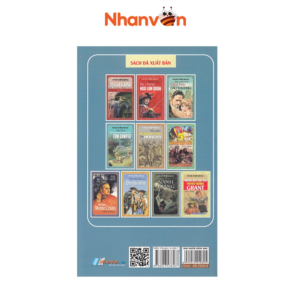 Sách Hai Mươi Năm Sau Sách văn học độc quyền Nhân Văn