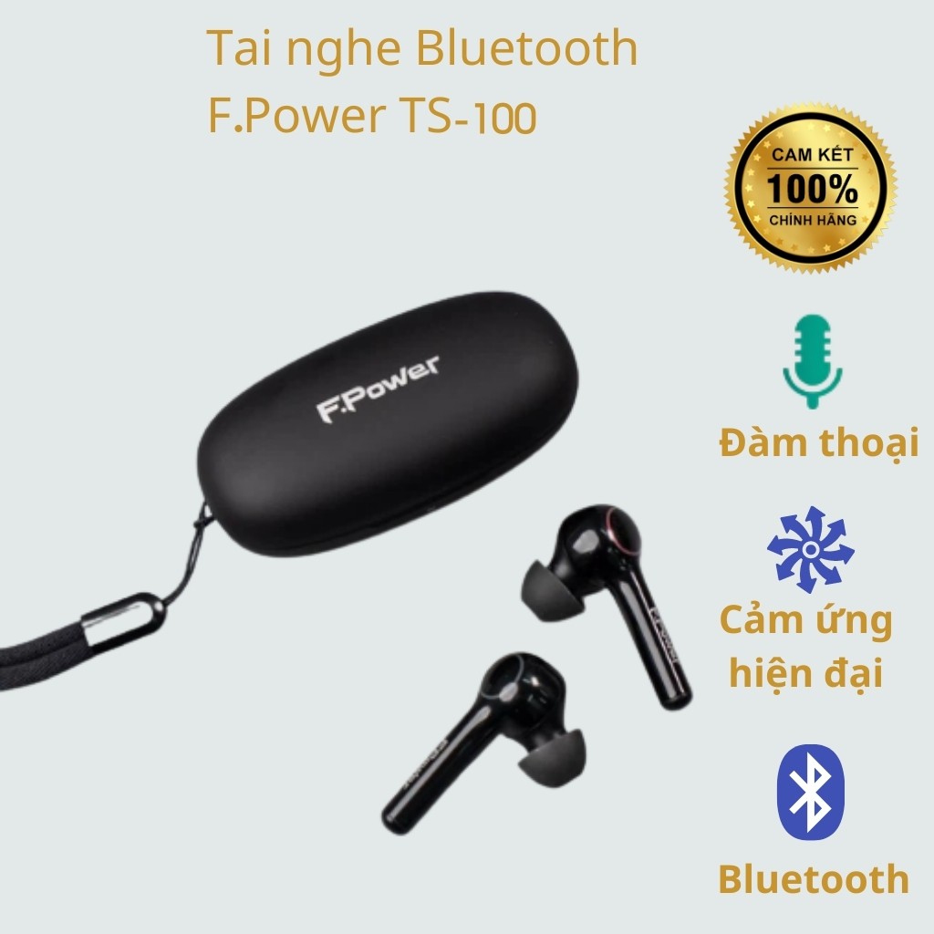 Tai nghe bluetooth nhét tai F.Power TS-100 Đen