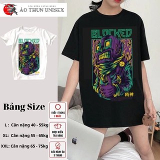 Áo thun tay lỡ phông unisex form rộng KAKISHOP , in hình BLACKED ULZZANG - KAKI 09
