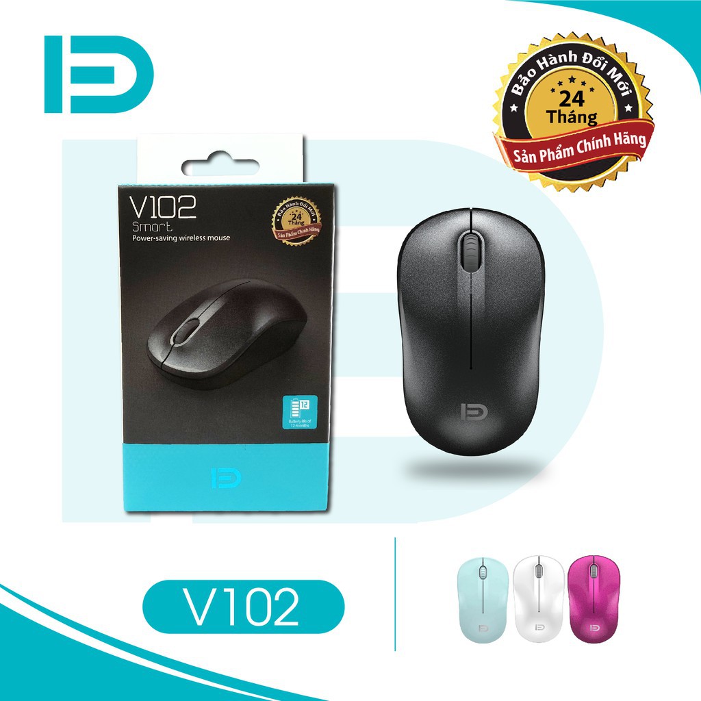 Chuột không dây Wireless FD V102 Pin dùng 12T