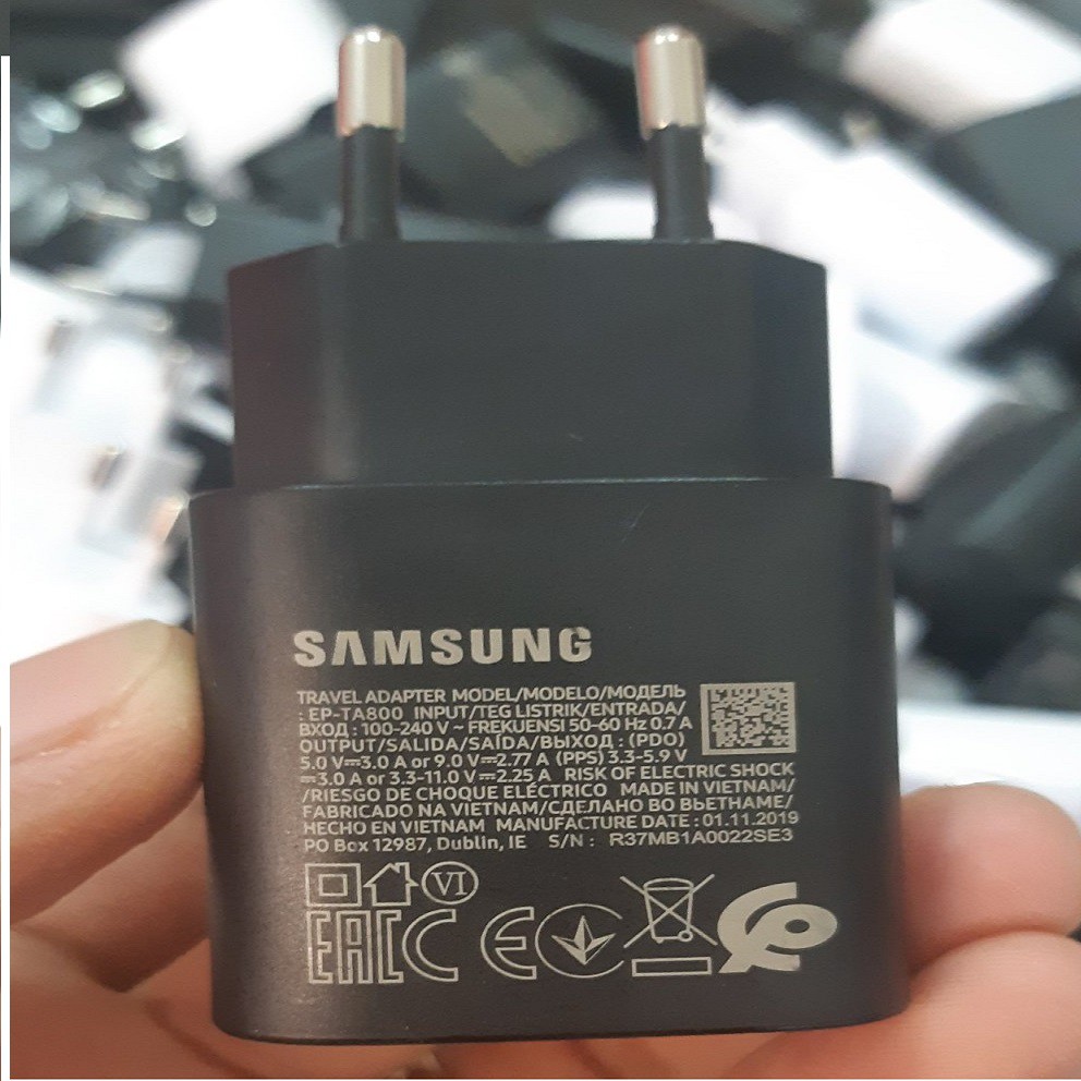 Củ Sạc Nhanh Samsung 25W Chính Hãng, Sạc Siêu Nhanh, Có Bảo Hành 6 Tháng, Rút Ngắn Thời Gian Sạc, Bảo Vệ Máy & Pin