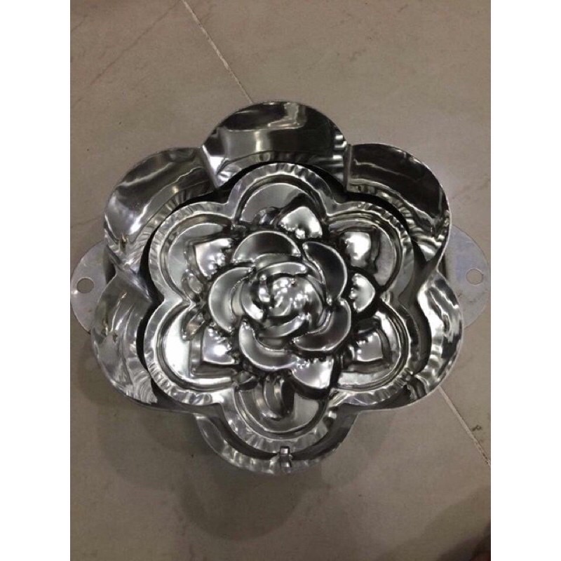 Khuôn xôi inox hình hoa size 15cm an toàn tiện lợi