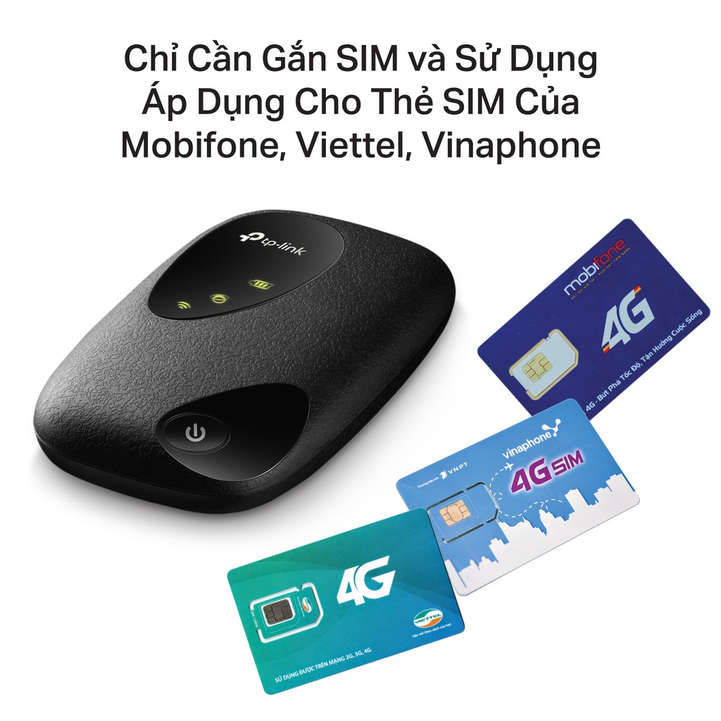 Bộ Phát Wifi Di Động TP-Link M7000 / M7200 3G/4G LTE 150Mbps Pin sạc 2000mAh | BigBuy360 - bigbuy360.vn