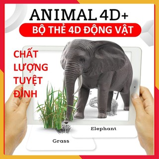 Bộ thẻ 4D, thẻ học thông minh động vật ANIMAL ươm mầm ước mơ trong tương lai – SHOP CU BIN