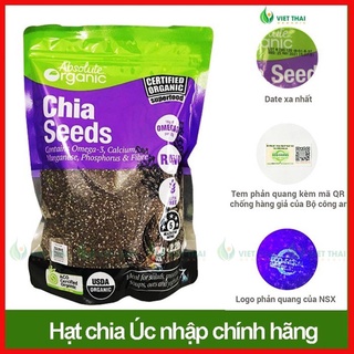 Hạt chia [FREESHIP] Hạt chia Úc Absolute Organic mới nhất (1KG)