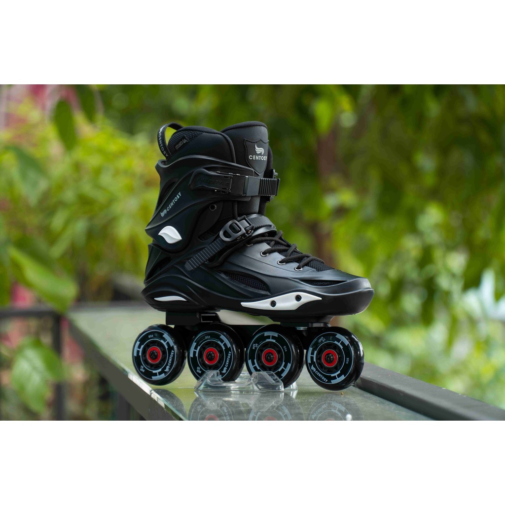 Giày Patin Người Lớn Cougar-Centosy Freestyle Pro Max Chính Hãng, Form Nhựa Chắc Chắn, Boot Giày Có Thể Tháo Rời