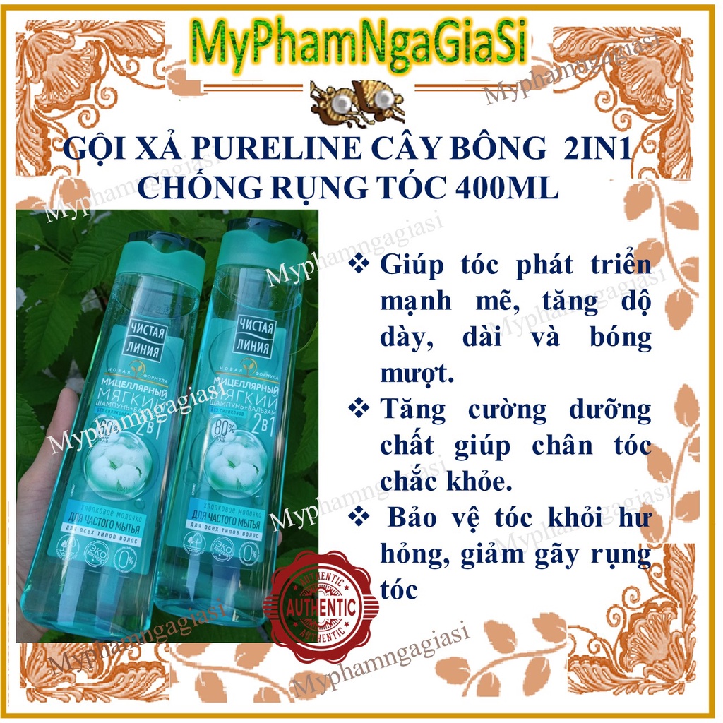 Gội Xả Pureline 2in1 nhanh chóng cải thiện tóc rụng