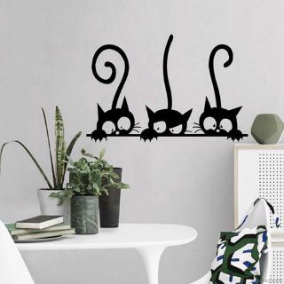 Decal Dán Tường Hình Mèo Dễ Thương