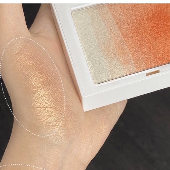 Phấn má hồng kiêm bắt sáng nhũ Xuan color tông cam
