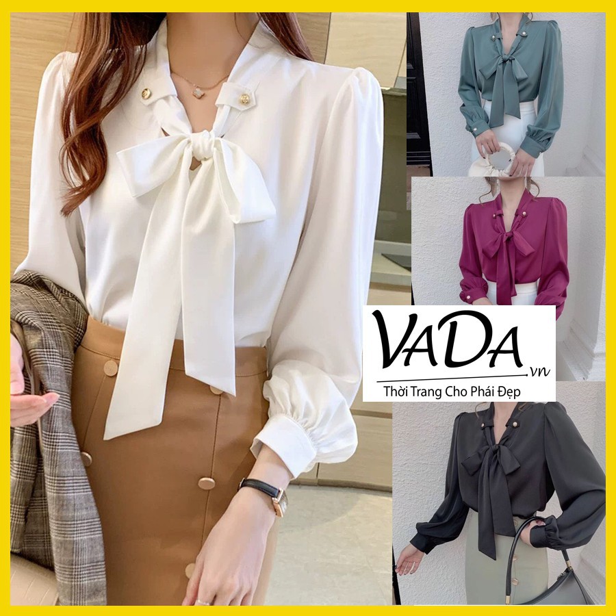 Áo sơ mi lụa cao cấp MẪU MỚI NHẤT 2020 phong cách Hàn Quốc, mua ở các shop lớn là trên 250k, thời trang VADA -SM 0001  ྇
