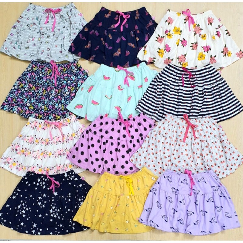 Chân váy cotton có lót quần size 5/6 đến 14 tuổi