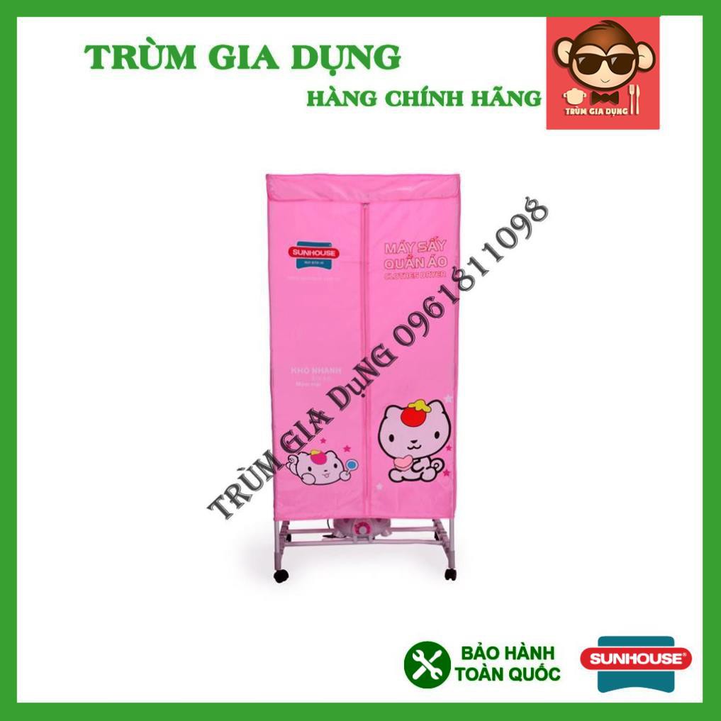 Máy sấy quần áo Sunhouse SHD2701, máy sấy quần áo tối đa 15kg. Công suất 1000W