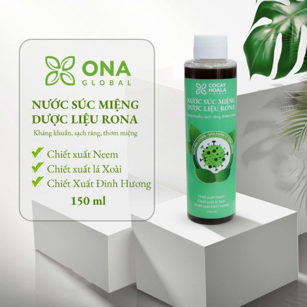 [Hàng CTY] Nước Súc Miệng Dược Liệu Rona 150ml