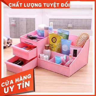 Kệ đựng mỹ phẩm 3 tầng, hộp đựng đồ trang điểm, makeup bằng nhựa cao cấp, tiện sử dụng