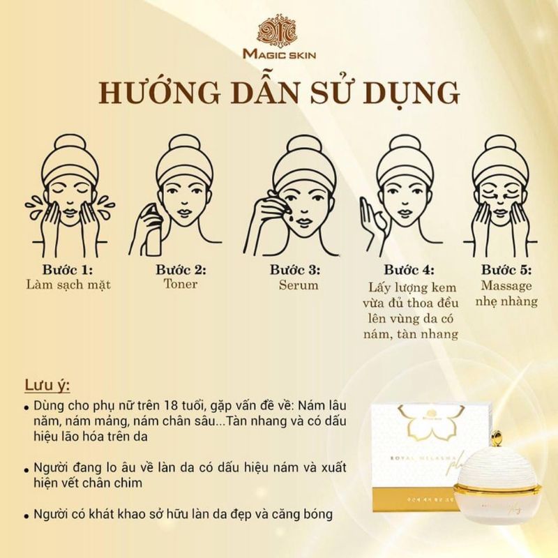 Cao nám hoàng cung Magic Skin - Size to 40g