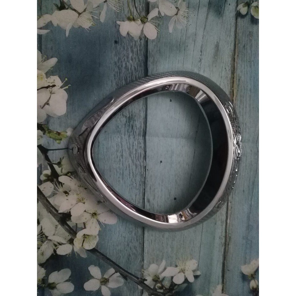ốp mặt đồng hồ xe JANUS mạ crom