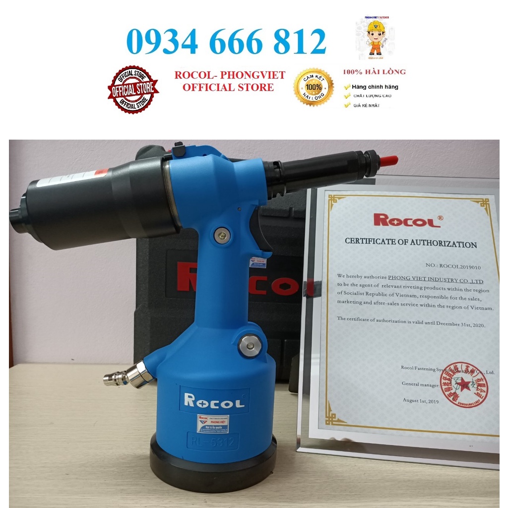 Súng rút ốc tán tự động ROCOL RL5312 M3-M12