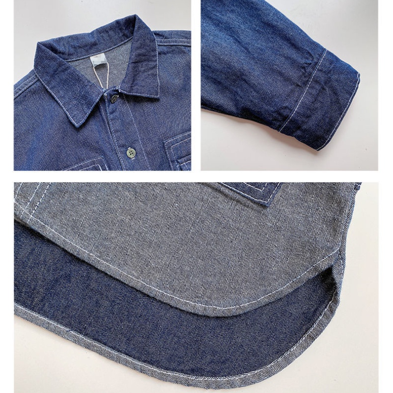 Áo Khoác Denim Chống Nắng Thời Trang Mùa Hè Cho Bé Trai