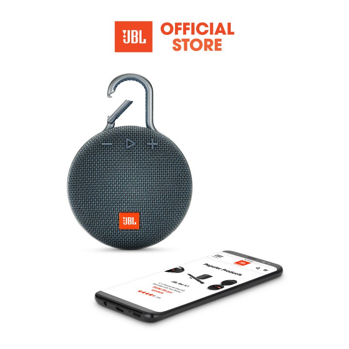 [Mã ELMALL300K giảm 5% đơn 500K] [HÀNG CHÍNH HÃNG] Loa Bluetooth JBL CLIP 3 | Kháng nước IPX7 | Thời lượng pin 10h