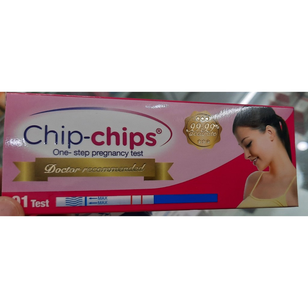 Que thử thai Chip Chips, DỤNG CỤ PHÁT HIỆN THAI SỚM,Giúp phát hiện thai sớm sau giao hợp 7 đến 10 ngày