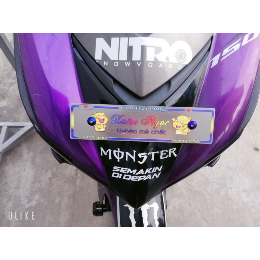 Bảng tên xe mùa hè siêu cá tính - Thiết kế theo yêu cầu