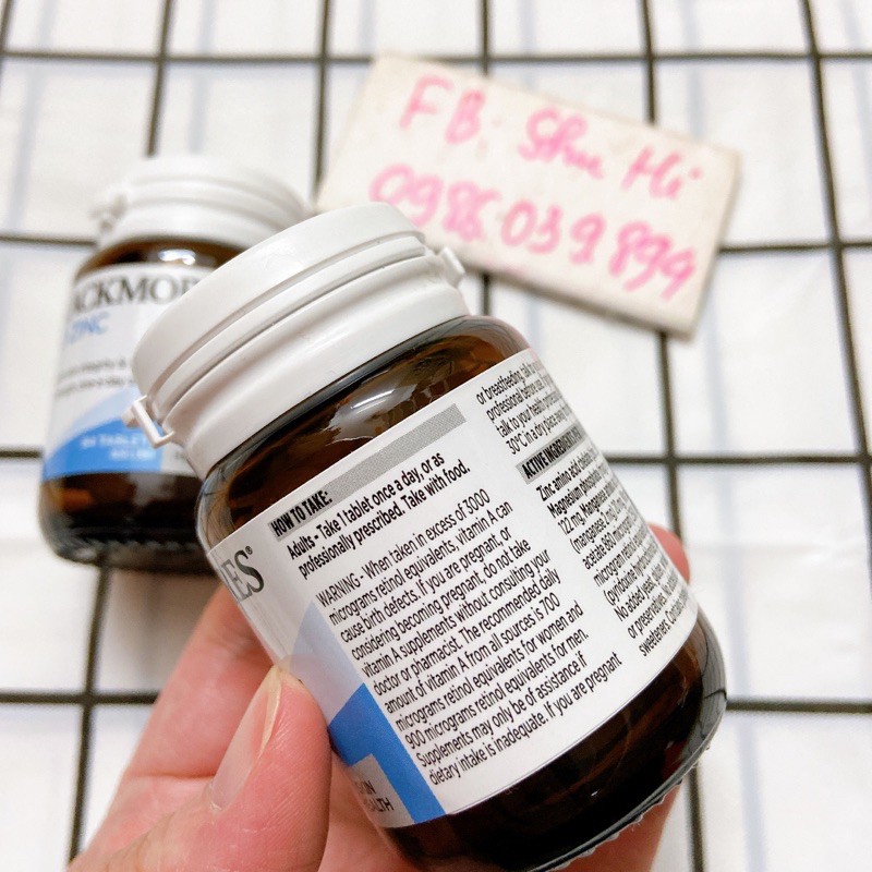 Blackmores Bio Zinc - Viên uống bổ sung Kẽm 84viên/168viên (Chemist Úc) | BigBuy360 - bigbuy360.vn