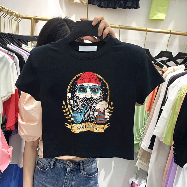 Áo Thun Tay Ngắn Phong Cách Hàn Quốc Thời Trang Mùa Hè Hàng Mới 271d938 Dành Cho Bạn Nữ