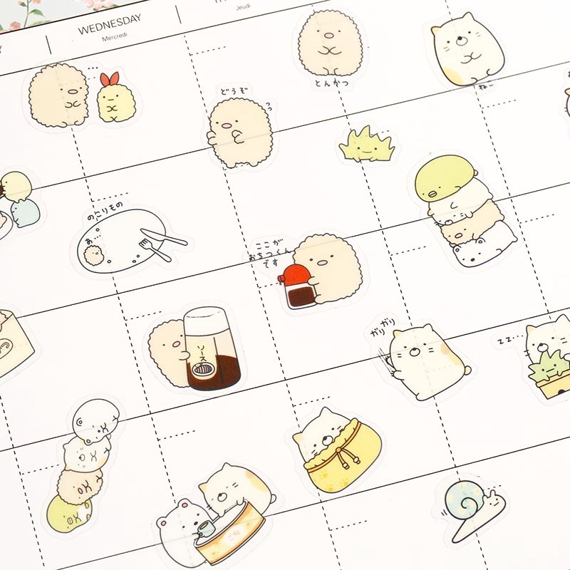 Túi 50 hình dán trang trí họa tiết xinh xắn dễ thương