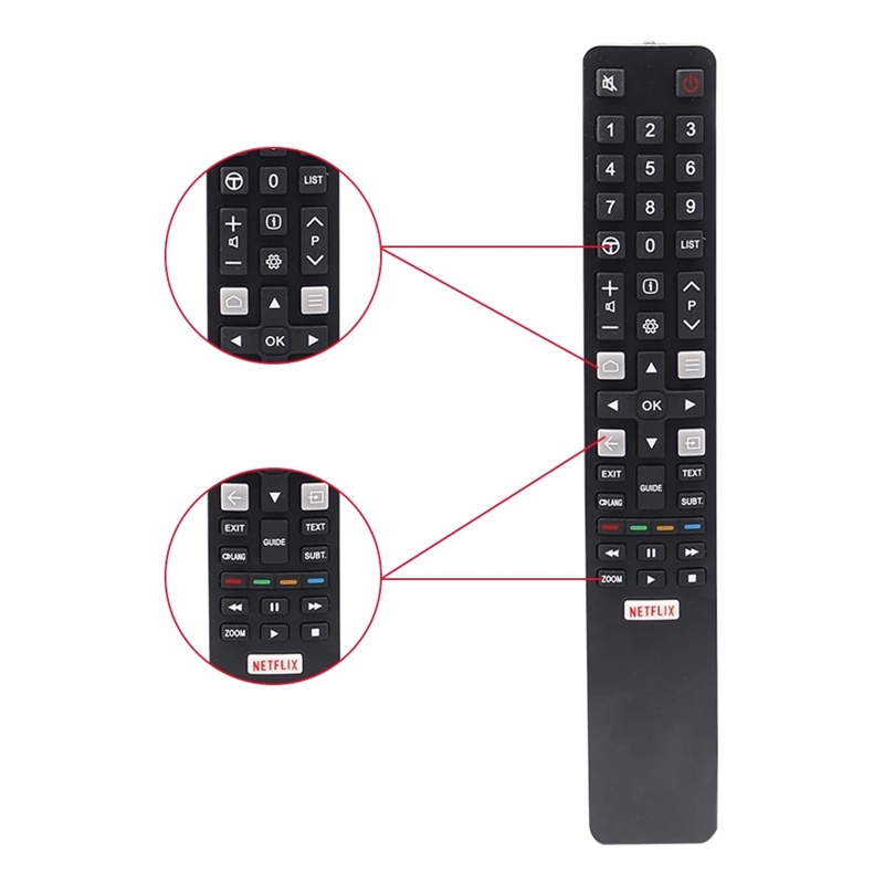 Điều Khiển Từ Xa Cho TV TCL TV RC802N YAI3 YUI2 YU14 YUI1 YU11 65C2US 75C2US 43P20US U65S9906 U43P6006 U43P6046 U49P6046 U55P6046 U65P6046