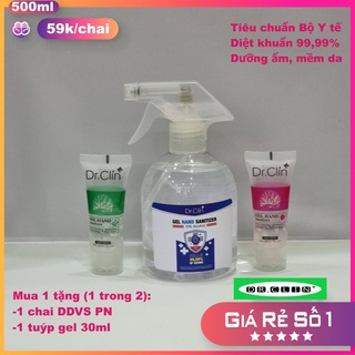 Chai Xịt  Phun Sương 500ml Nước Rửa Tay Khô Sát Khuẩn 🅳🆁.🅲🅻🅸🅽 ⁺ Dưỡng Ẩm Mềm Da [Mua 1 Tặng 1]