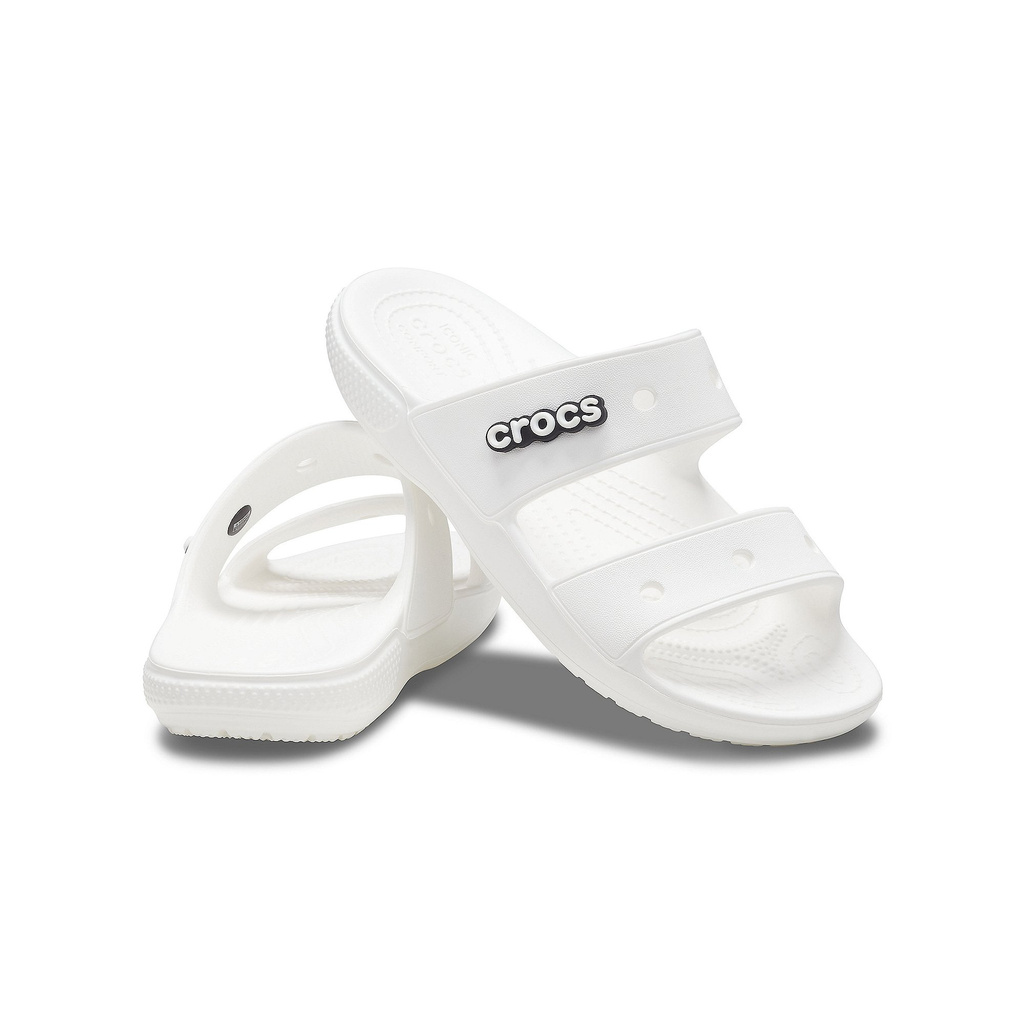 Dép sandal quai ngang unisex CROCS Classic 206761-100