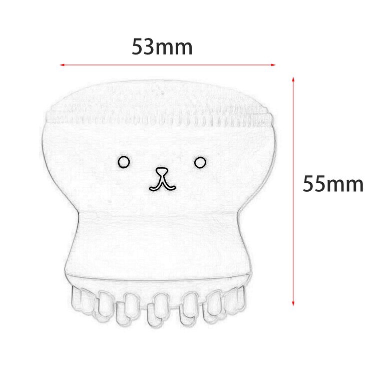 [Hàng mới về] Cọ rửa mặt bằng silicon massage và tẩy tế bào chết cho da thiết kế hình con sứa xinh xắn | BigBuy360 - bigbuy360.vn